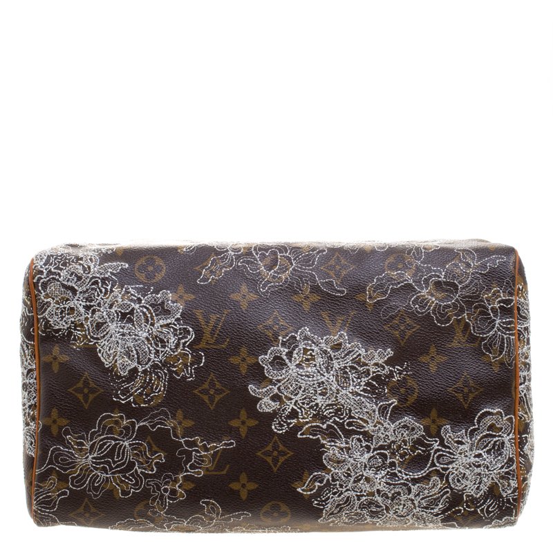 Louis Vuitton Limited Edition Monogram Canvas Dentelle Speedy 30