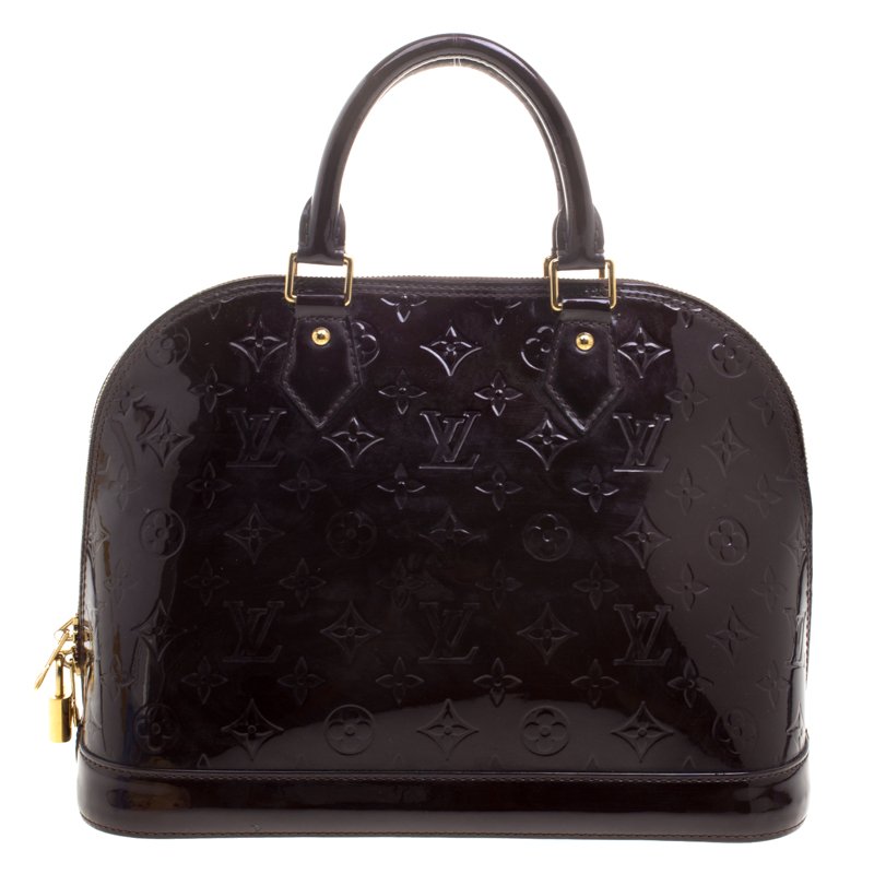 finansiel Springboard Decimal Louis Vuitton Amarante Monogram Vernis Alma PM Bag Louis Vuitton | TLC