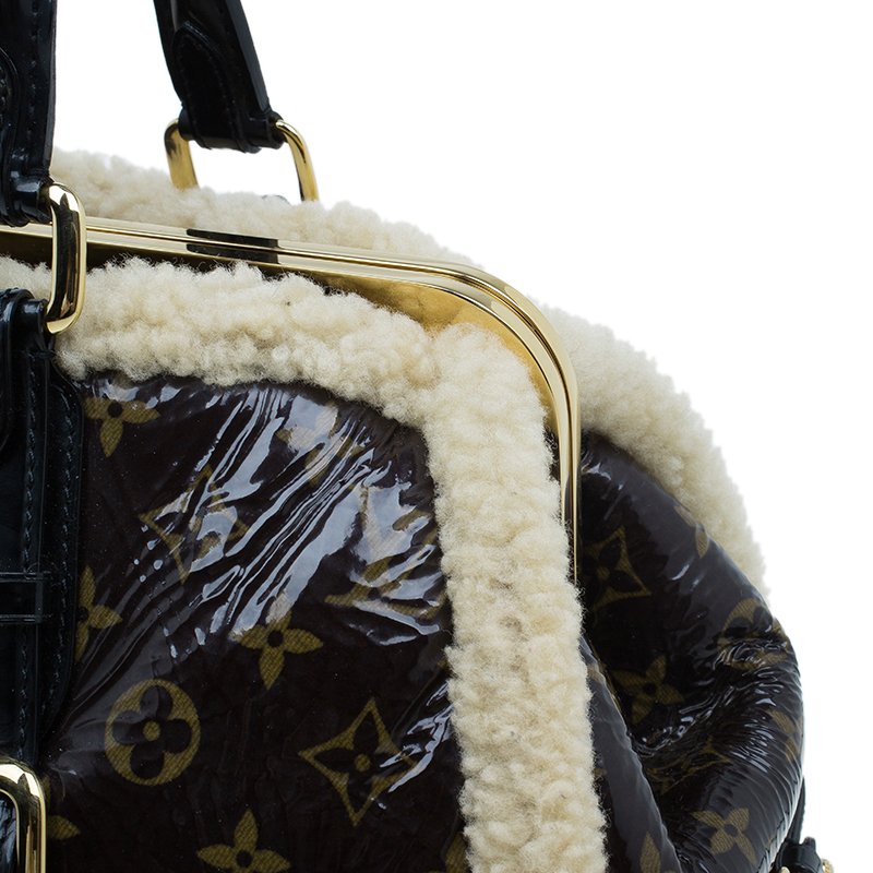 Louis Vuitton Monogram Shearling Storm Tote shoulder bag