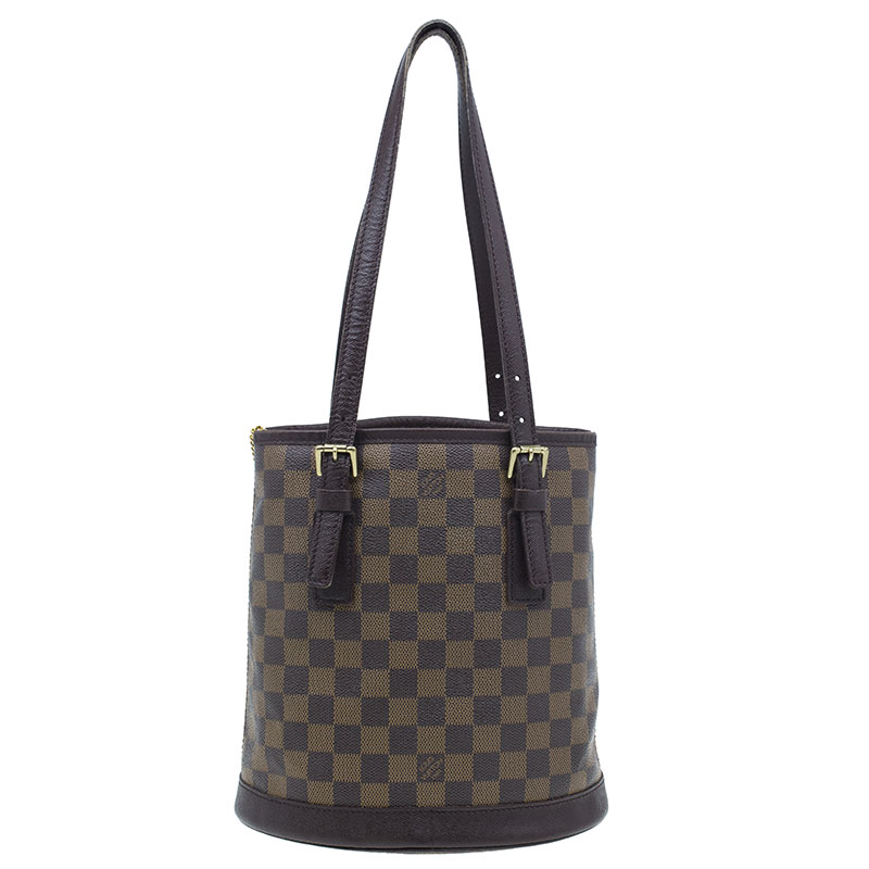 مملوكة مسبقًا Louis Vuitton Damier Ebene Marais Petite Bucket Tote