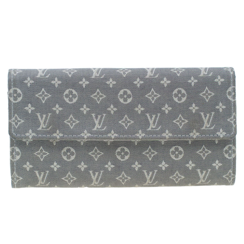Pre Owned محفظة لوي فيتون كونتينيتال كانفاس رمادي مونوغرامي