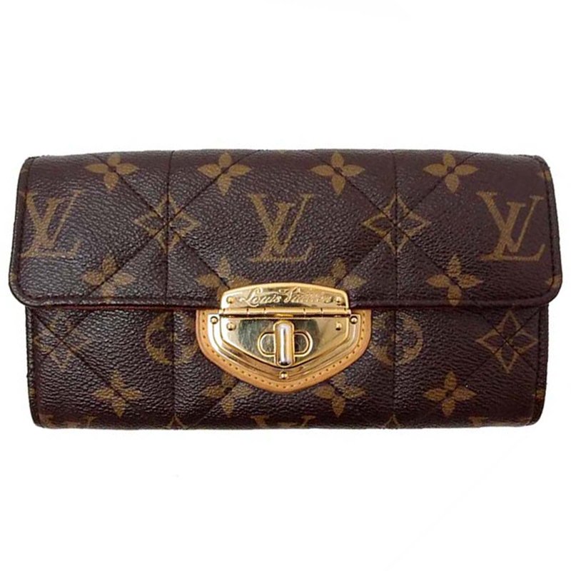 Pre Owned محفظة لوي فيتون سارة كانفاس مونوغرامي مبطن