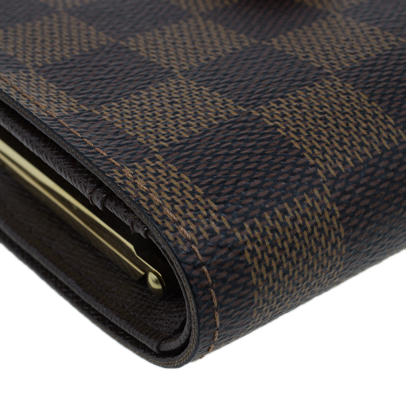 Louis Vuitton Damier Ebene French Purse Wallet 548305