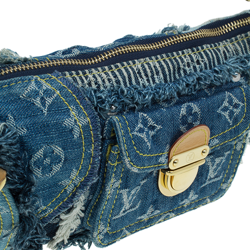 Louis Vuitton Monogram Denim Patchwork Neverfull MM - Blue Totes, Handbags  - LOU671831