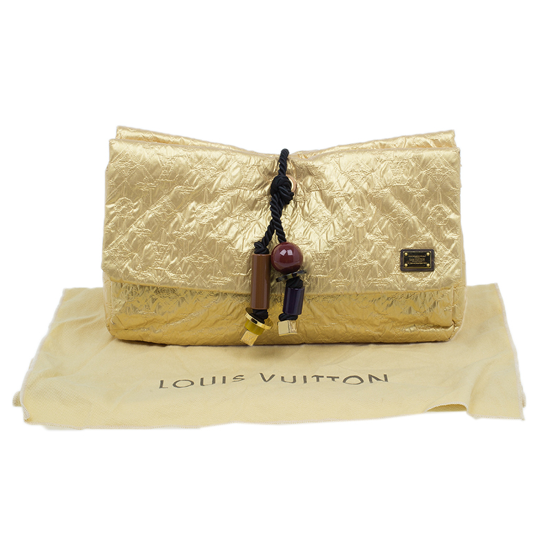Limelight cloth clutch bag Louis Vuitton Silver in Cloth - 29734542