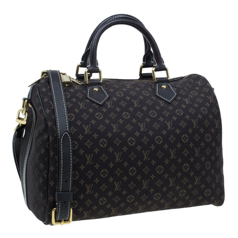 Louis Vuitton Speedy Bandouliere Idylle Monogram 30 Fusain in  Fabric/Leather with Brass - US