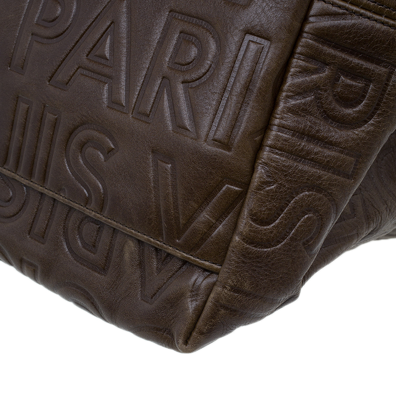 Louis Vuitton Limited Edition Chocolate Leather Paris Souple Wish