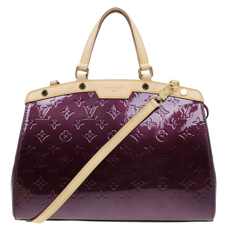 مملوكة مسبقًا Louis Vuitton Amarante Monogram Vernis Brea MM