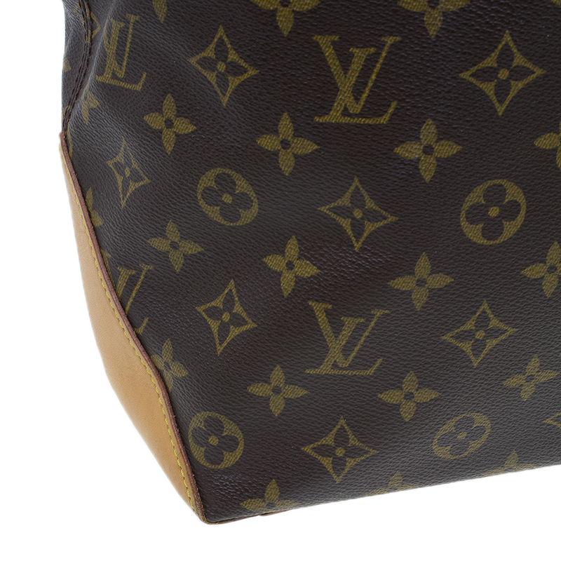 LOUIS VUITTON M51152 Monogram Brown Leather Cabas Alto Tote Bag Ex++