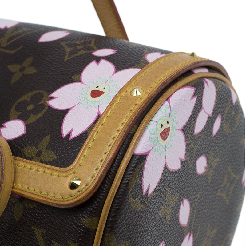 Louis Vuitton Takashi Murakami Cherry Blossom Canvas Papillon Bag., Lot  #77041