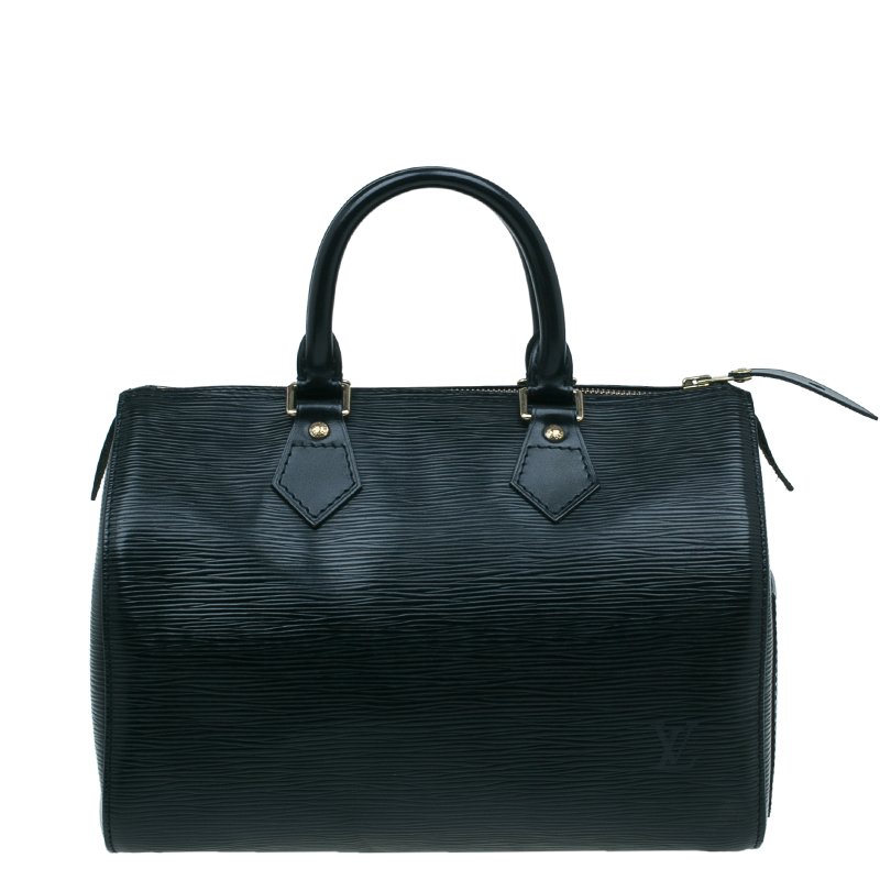 مملوكة مسبقًا Louis Vuitton Black Epi Speedy 25 Bag