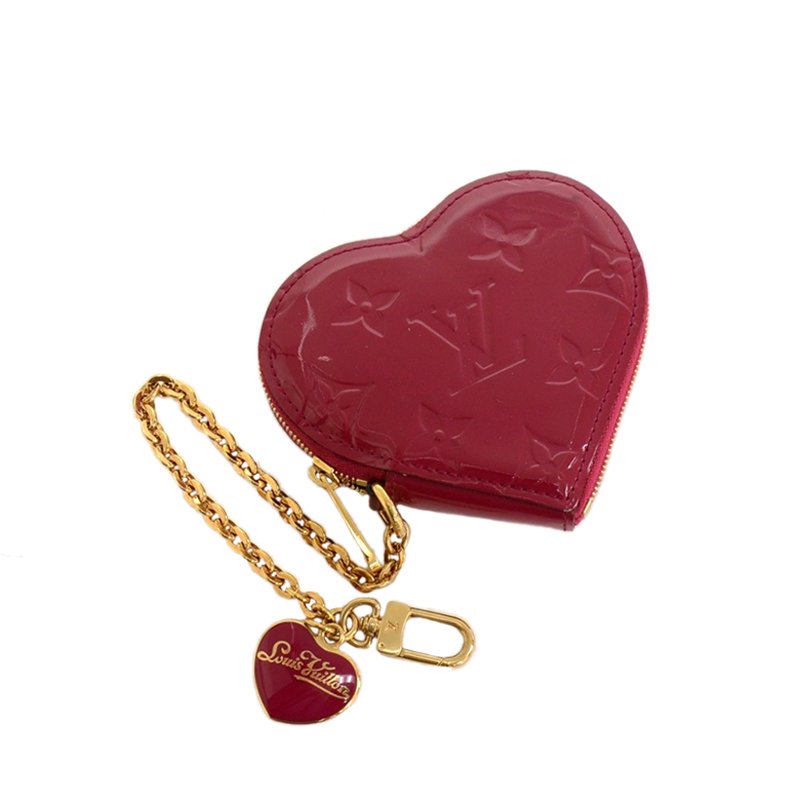 Louis Vuitton, Bags, Sold Louis Vuitton Red Vernis Heart Coin Pouch