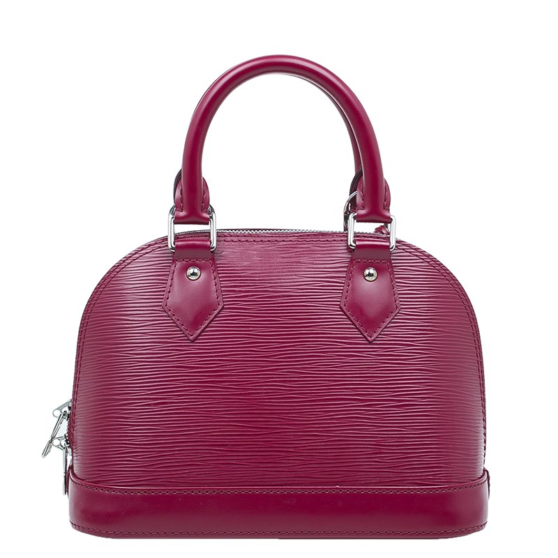 Louis Vuitton White and Ivory Epi Leather Alma Pm Handbag at 1stDibs