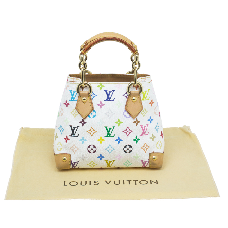 Louis Vuitton White Monogram Multicolore Canvas Audra Bag . , Lot  #17012