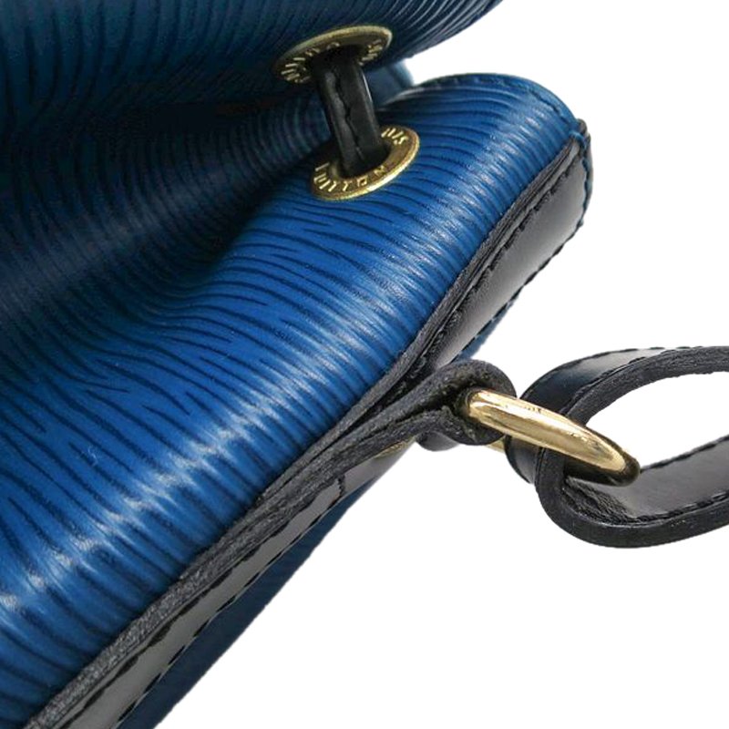 LOUIS VUITTON Epi Petit Noe Shoulder Bag Bicolor Black Blue M44152 auth  48974 Leather ref.1013484 - Joli Closet