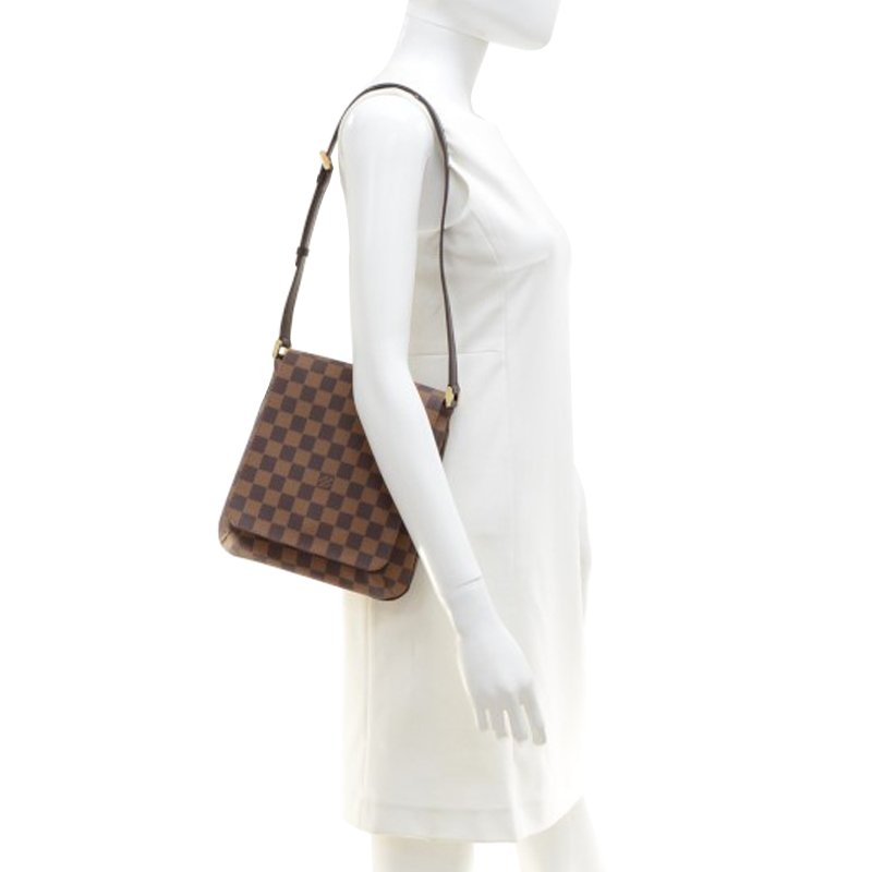 Louis Vuitton Musette Salsa Damier Ebene Canvas Crossbody Bag on SALE