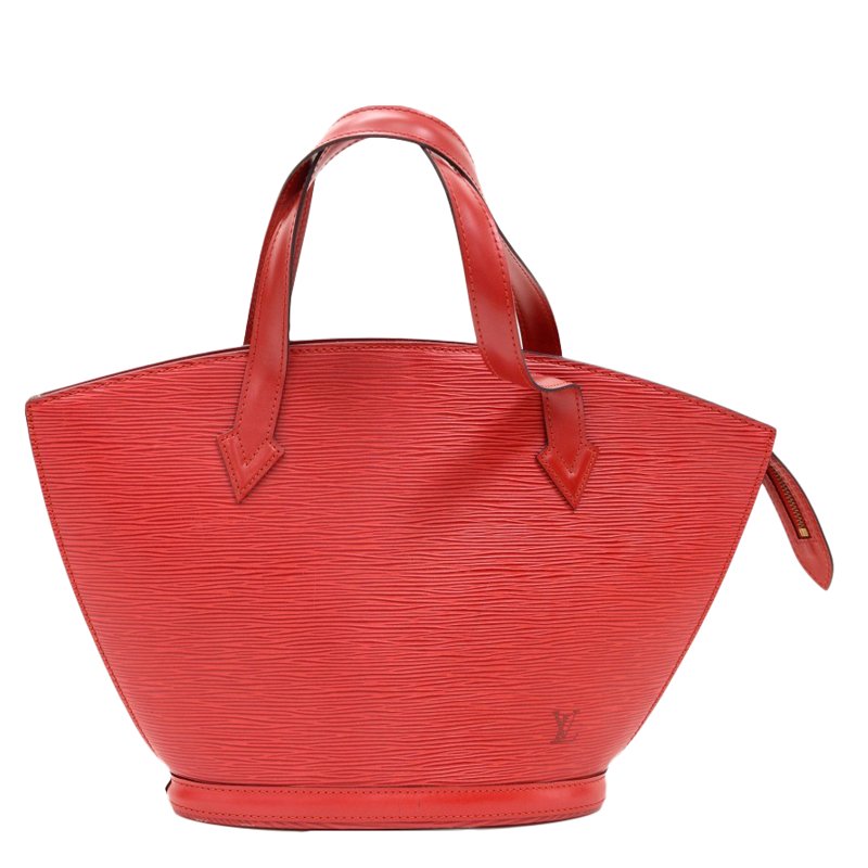 Pre Owned حقيبة يد لوي فيتون سان جاكو جلد إيبي أحمر كونكيلوت PM