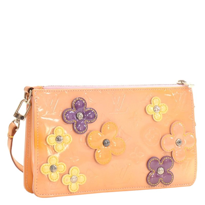 Louis Vuitton Félicie Pochette Monogram Verni Light Pink Neon in Cowhide  Leather with Gold-tone - US