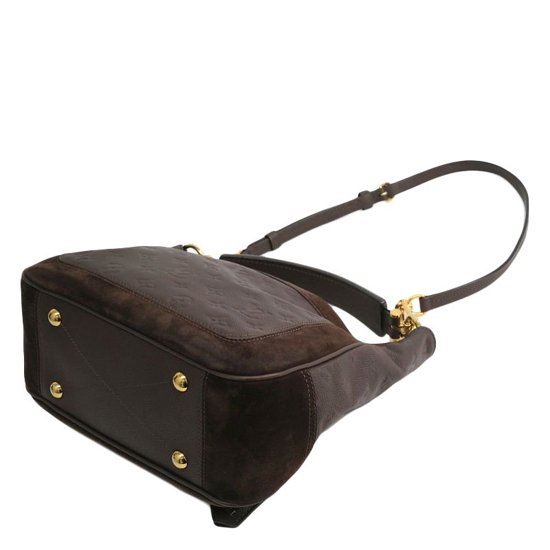 Louis Vuitton Brown Monogram Empreinte Audacieuse PM Dark brown Suede  Leather ref.150143 - Joli Closet