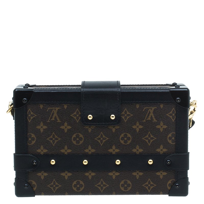 Louis Vuitton Petite Malle Monogram Blue/Black in Toile Canvas/Leather with  Brass - US