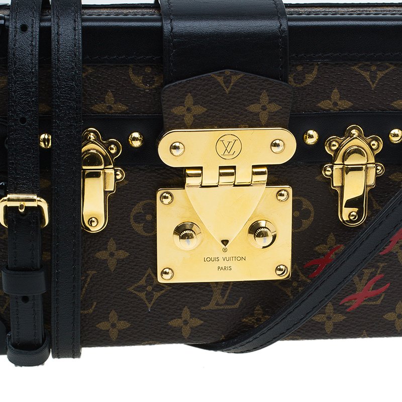 Petite malle cloth handbag Louis Vuitton Multicolour in Cloth - 27684114