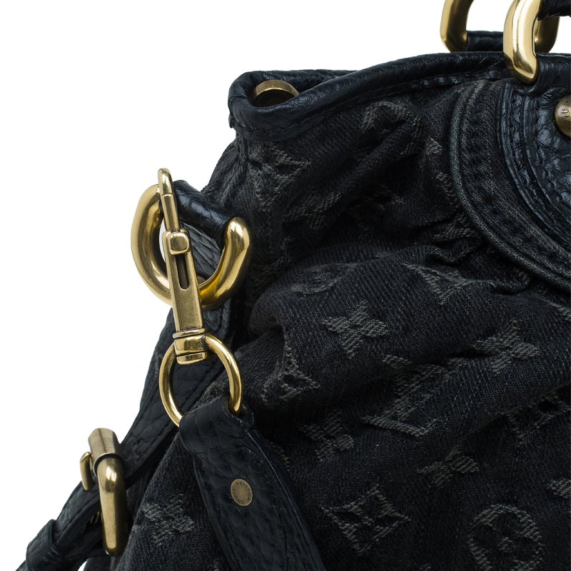 Louis Vuitton Black Monogram Denim Neo Cabby MM Cloth ref.709221 - Joli  Closet