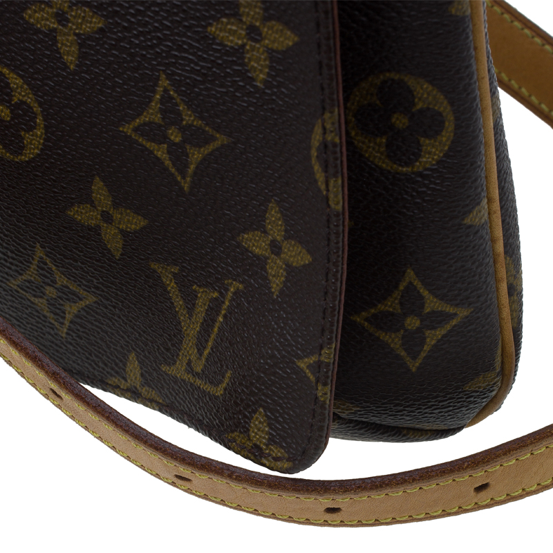 Louis Vuitton Monogram Musette Tango Long Strap M51388 Brown Cloth  ref.745442 - Joli Closet