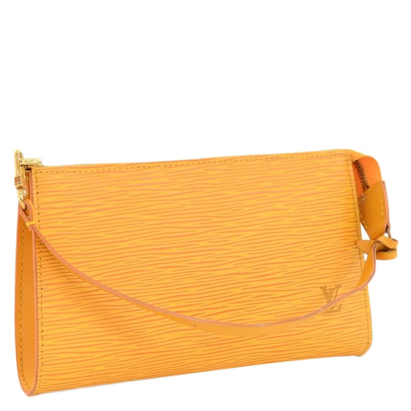 LOUIS VUITTON Yellow Epi Leather Pochette - The Purse Ladies