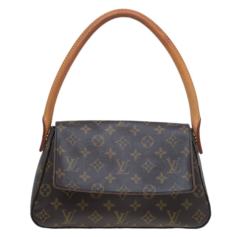 Louis Vuitton Classic Monogram Canvas Looping PM Bag. Very Good, Lot  #58292