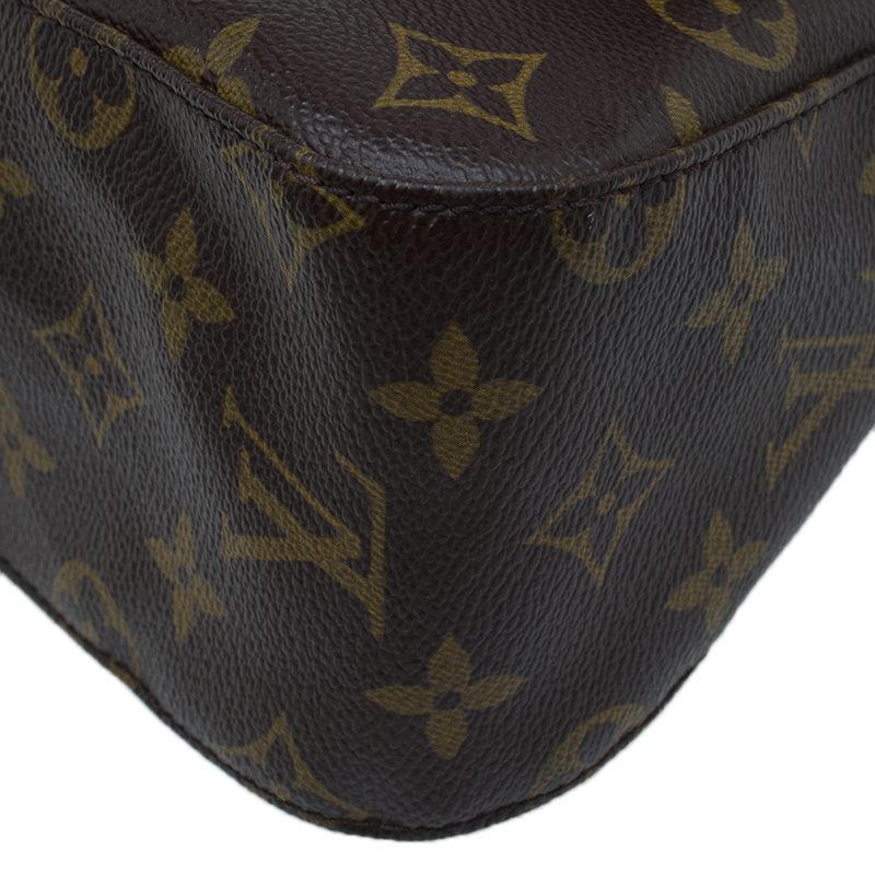 Louis Vuitton Brown Monogram Loop PM Leather Cloth ref.980023