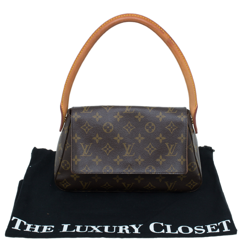 Louis Vuitton Looping PM Brown Light brown Dark brown Gold hardware Leather  ref.258379 - Joli Closet