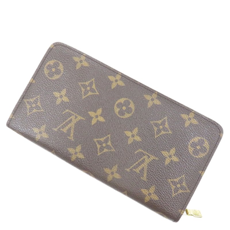 Pre Owned Louis Vuitton Monogram Canvas Zippy Wallet