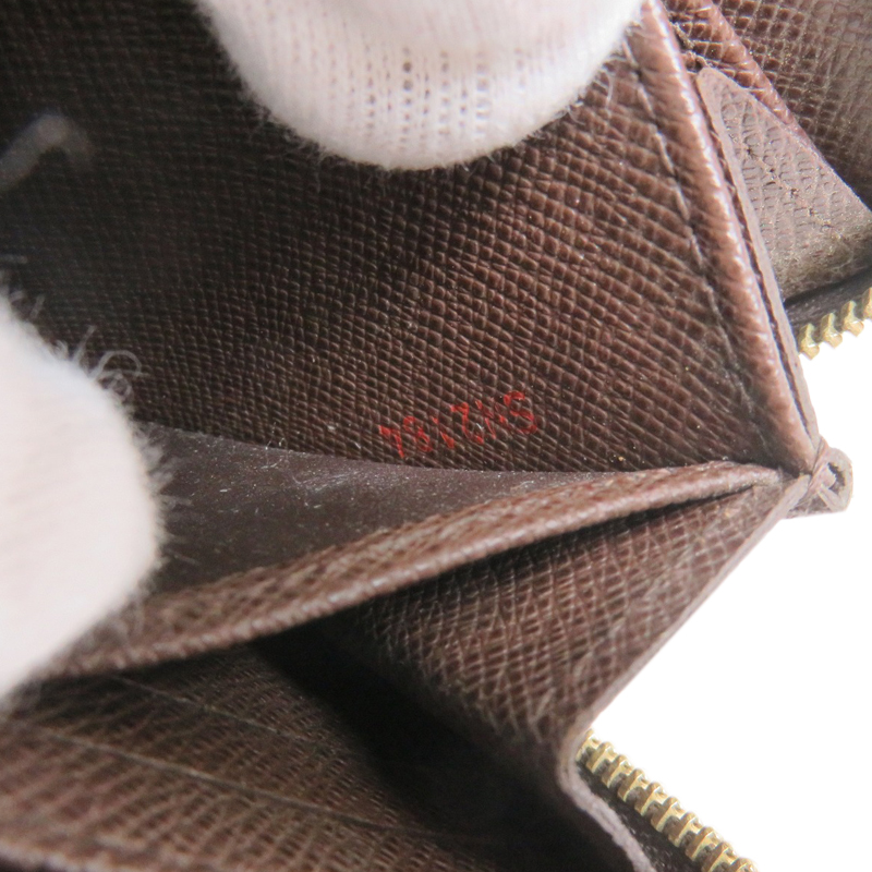 Zippy Coin Purse Studed Damier Ebene – Keeks Designer Handbags