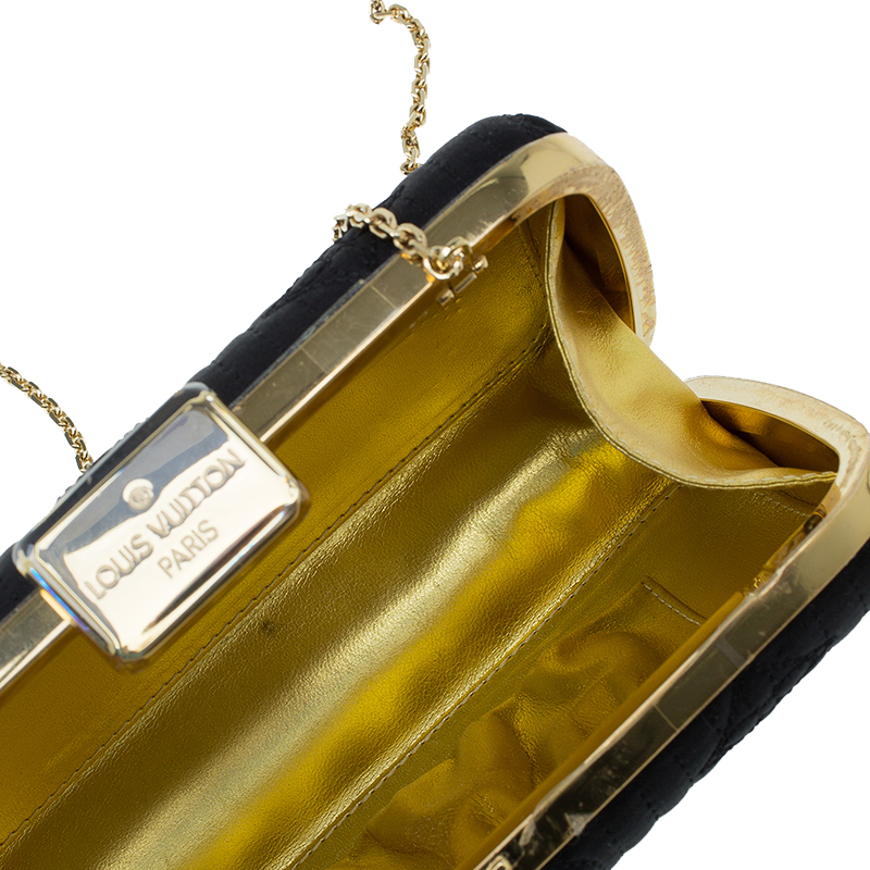 Louis Vuitton Minaudeire Motard Satin Crossbody w/ Gold Hardware – Only  Authentics