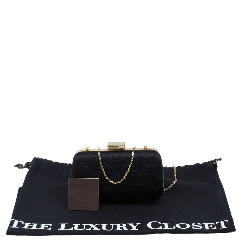 Louis Vuitton, Bags, Louis Vuitton Vernis Monogram Motard Minaudiere  Clutch Black