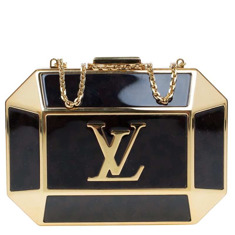 Louis Vuitton Brown/Gold Minaudiere Bijou Evening Bag