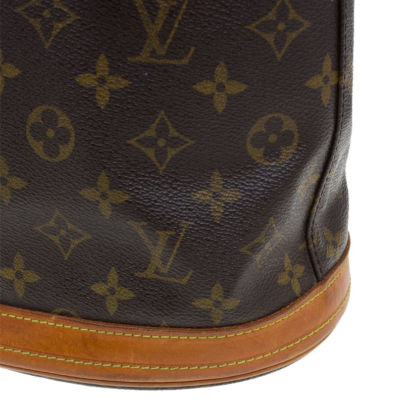 LOUIS VUITTON Bucket PM Monogram Canvas Shoulder Bag E5111 