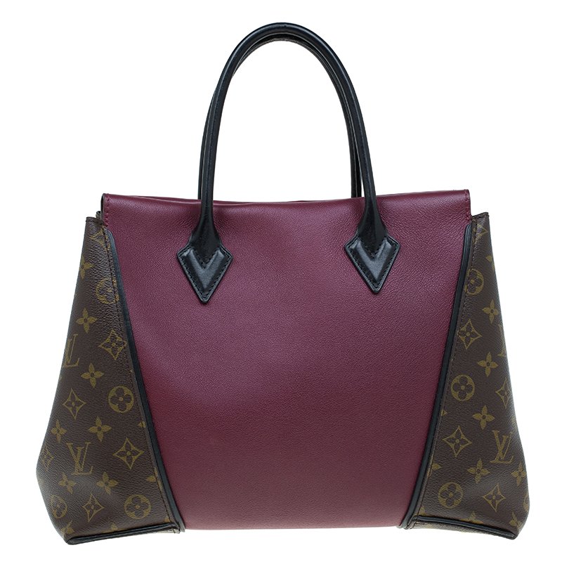 Louis Vuitton Burgundy Monogram Canvas Orfevre Leather W PM Bag