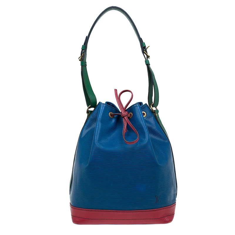 Red Louis Vuitton Epi Tricolor Noe Bucket Bag