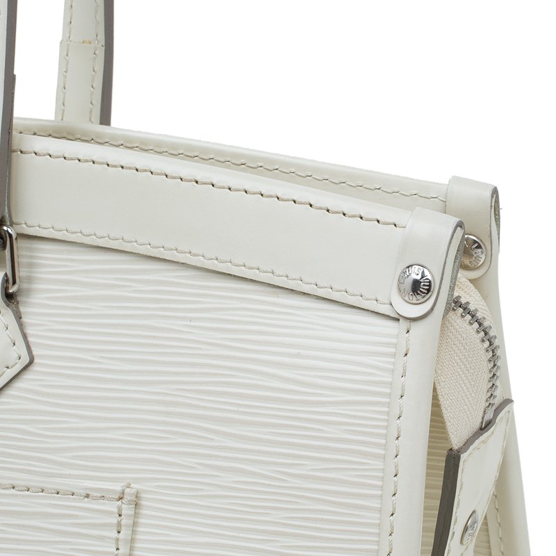 Louis Vuitton Epi Madeleine GM White Cream Leather ref.82794 - Joli Closet