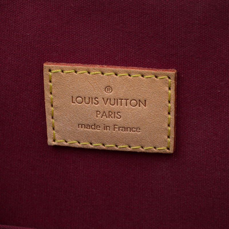 Louis Vuitton Griotte Monogram Vernis Alma GM Bag at 1stDibs