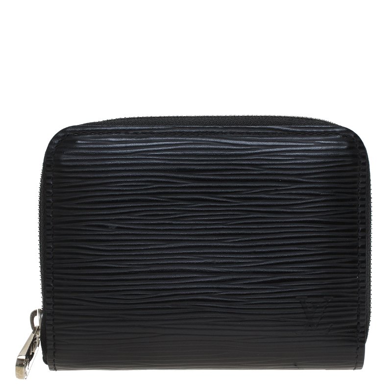 مملوكة مسبقًا محفظة صغيرة لوي فيتون جلد ايبي أسود بسحاب