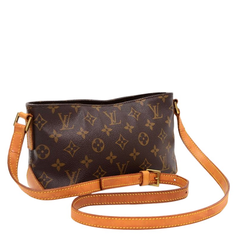 Trotteur cloth crossbody bag Louis Vuitton Brown in Cloth - 11426738
