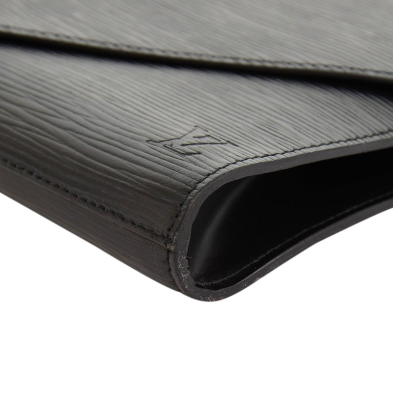 Louis Vuitton Black Epi Leather Art Deco Clutch ○ Labellov ○ Buy