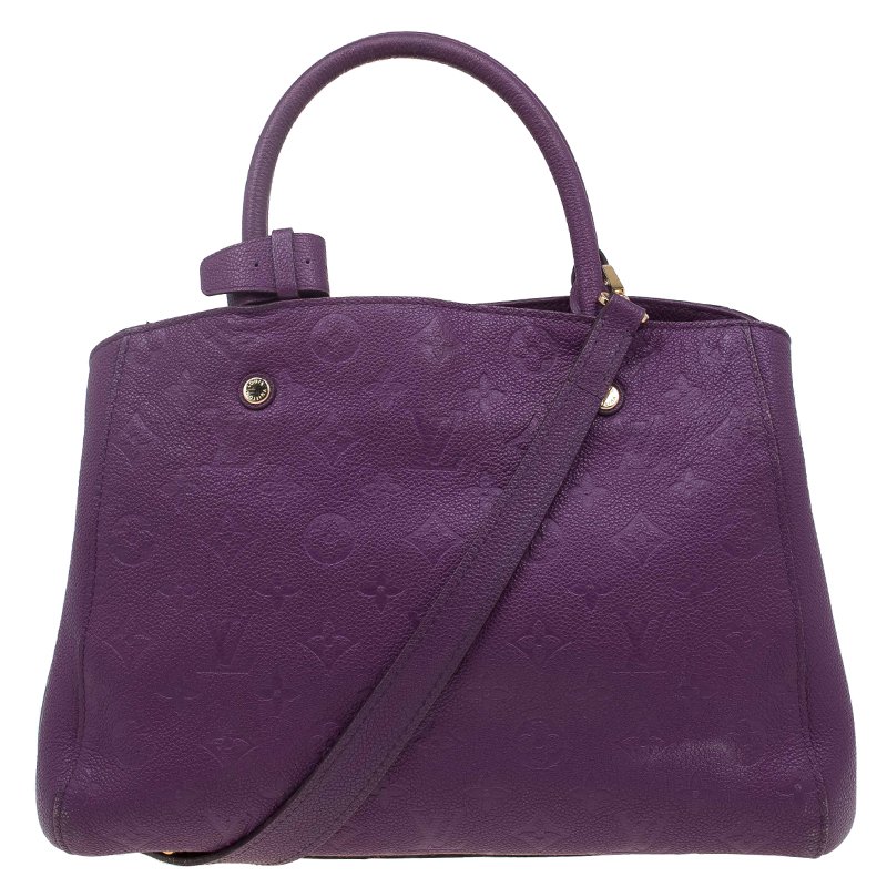 Pre Owned Louis Vuitton  Amethyste Monogram Empreinte Montaigne MM Bag