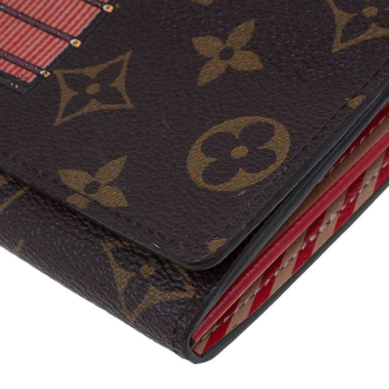 Louis Vuitton Limited Edition Monogram Canvas Inventeur Trunks & Lock Sarah  Wallet Louis Vuitton