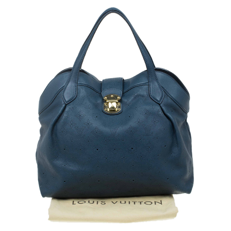 Louis Vuitton Blue Denim Monogram Denim Neo Cabby MM Bag - Yoogi's Closet