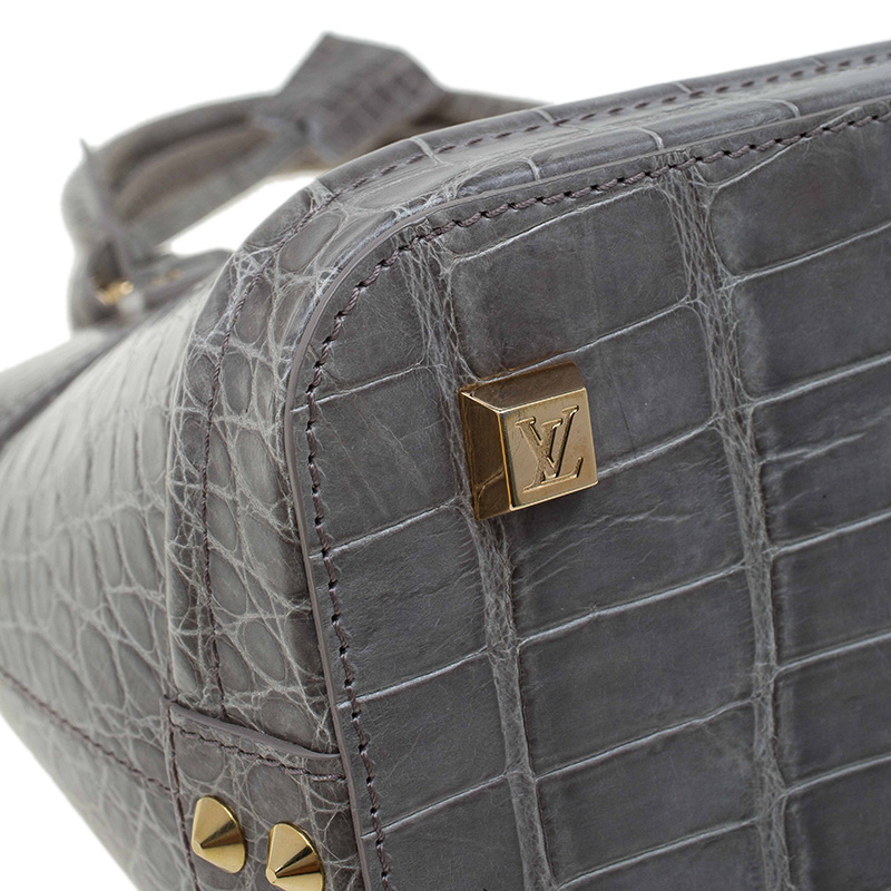 Louis Vuitton Grey Crocodile Limited Edition Lockit PM Bag Louis Vuitton | TLC
