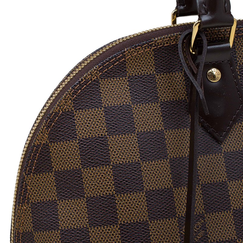 Alma cloth handbag Louis Vuitton Camel in Cloth - 35684388