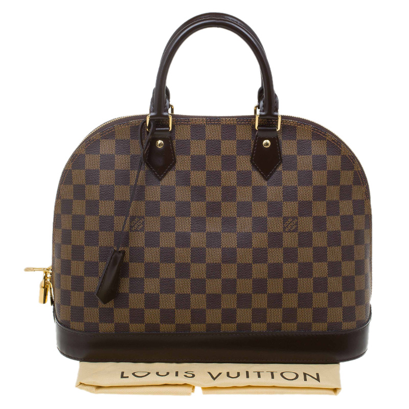 LOUIS VUITTON Alma MM Damier Ebene Bag – Luxury Labels